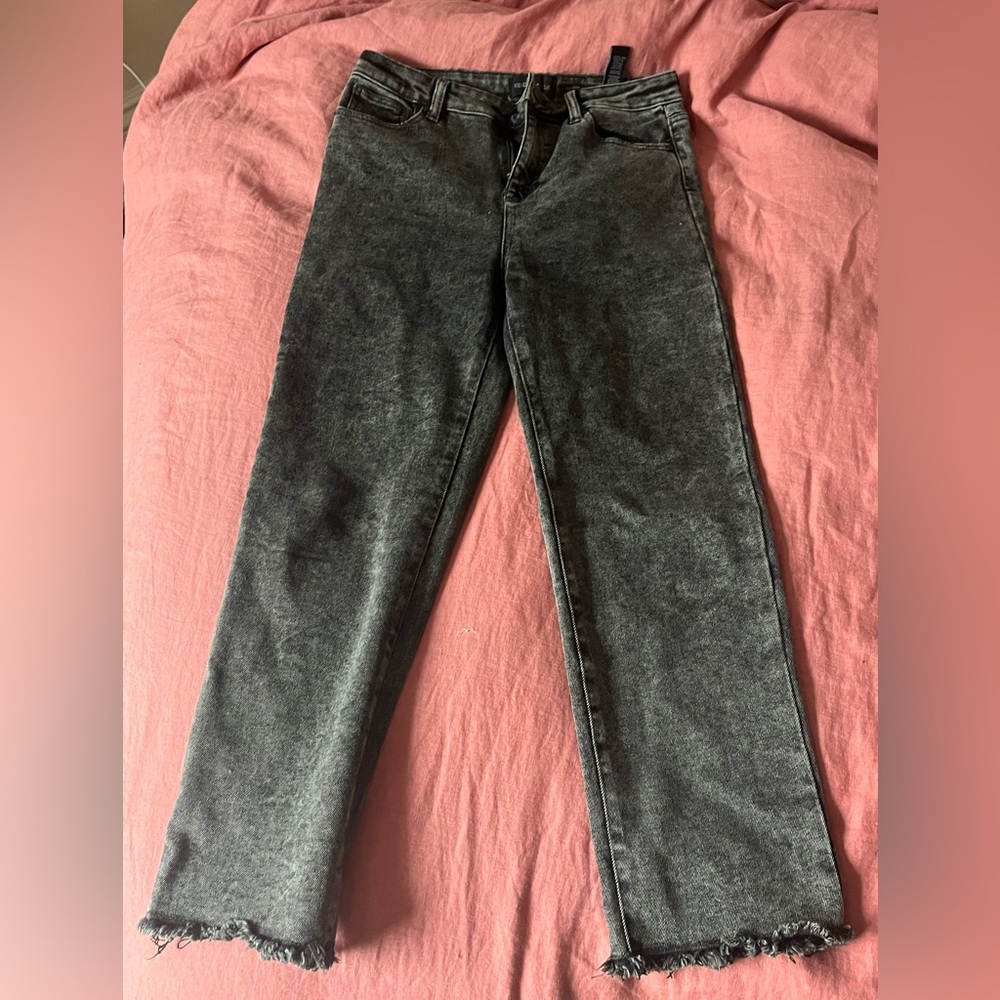 Kendall & Kylie Charcoal Straight Leg Jeans